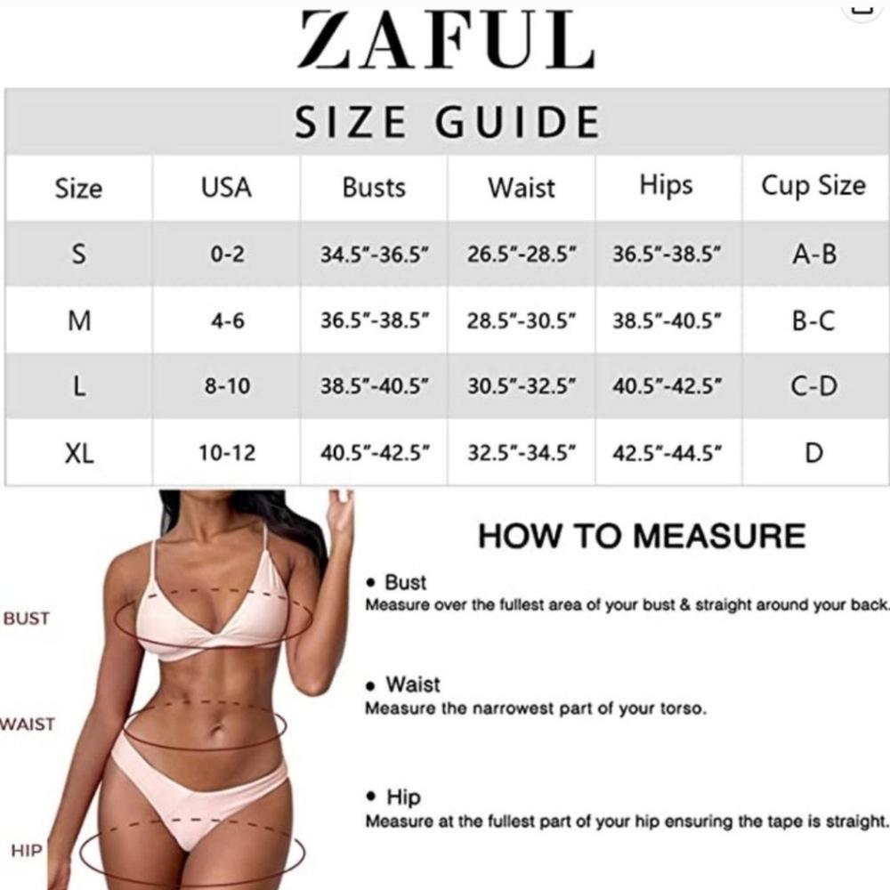 Zaful | Textured Bikini Set - Picture 9 of 9